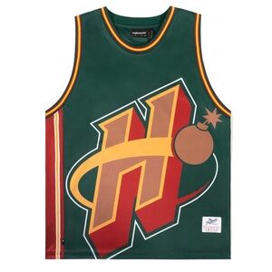 ▪️THE HUNDREDS▪️Men Block Basketball Jersey (Green)